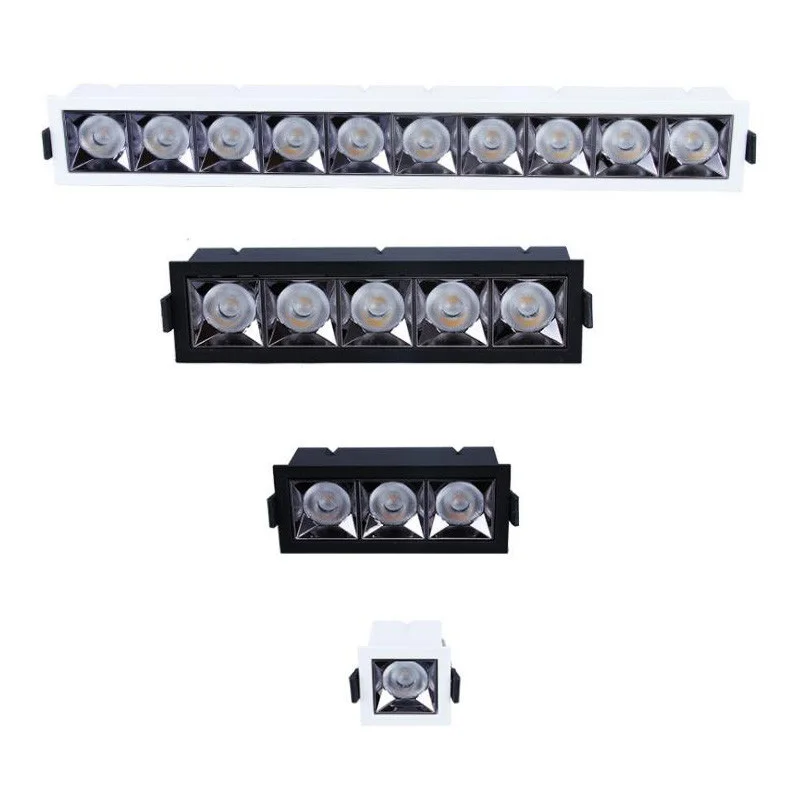 

10 Head 40W Led Light Bar For Boardroom Commerce Office Modern Fashion Line Lamp indoor Lighting Ceiling Down Light