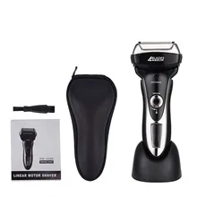 Бритва для бритья бороды с 4 лезвиями, с ЖК-дисплеем, Мужская бритва, моющаяся, электробритва с замком, 1,5 часов, S42