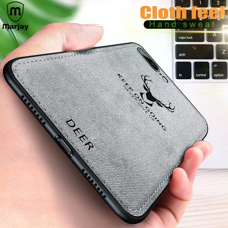 

Crouch Fabric Ultra-thin Canvas Silicon Phone Case For iphone 7 8 6 6s Plus X Xs Max Xr ClothTexture Soft Protective Cover Coque