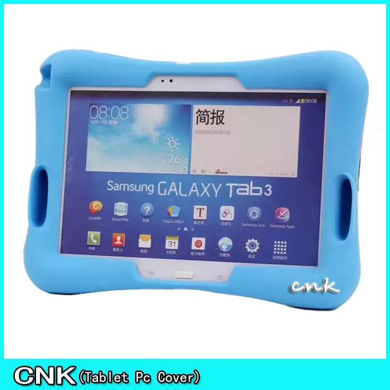 Мягкий резиновый чехол для samsung Galaxy Tab3 10 1 P5200 защитный силиконовый планшета с