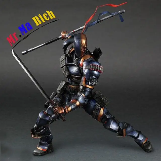 Play Arts Kai Deathstroke Deadpool Arkham Action Figure Model Toy Doll DC Comics