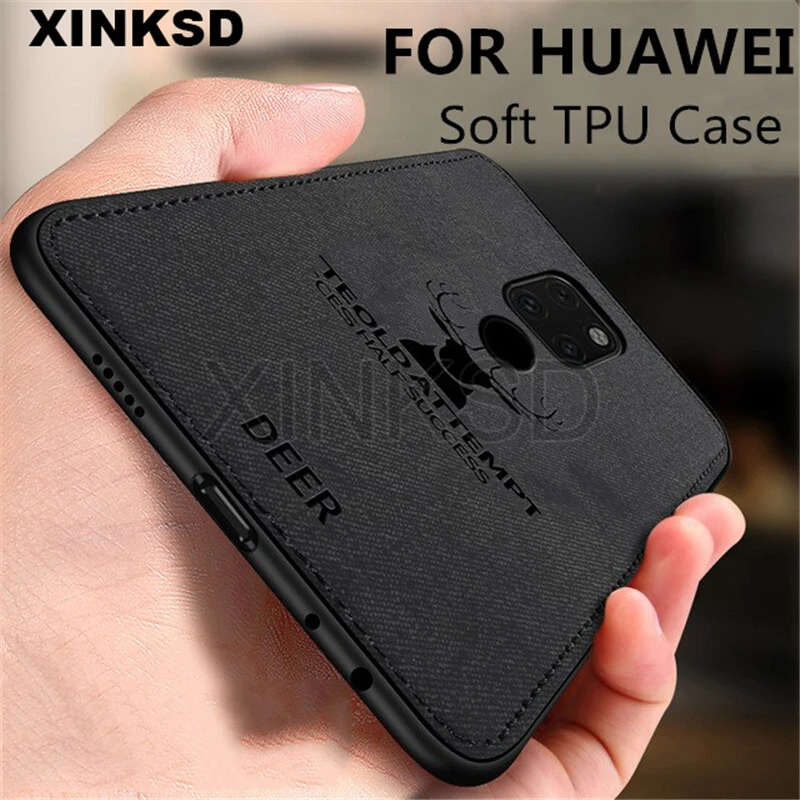 

Silicone Soft TPU Case For Huawei Nova 3 3i Mate 20 Pro P20 lite Luxury Cloth Deer Batman Case on Honor 8X 8C Note 10 P smart