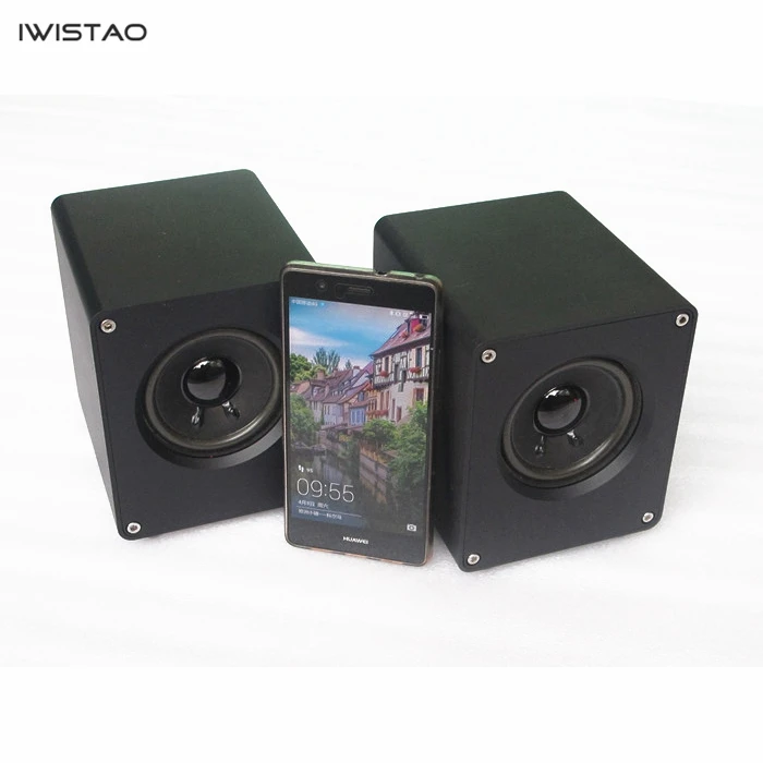 IWISTAO HIFI 3 дюйма полный спектр динамик 1 пара 2x15 Вт компьютерный динамик весь алюминиевый корпус аудио