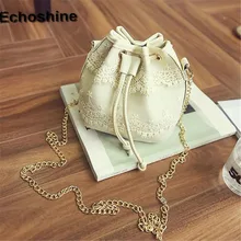 Neue Ankunft Spitze Eimer Handtasche Damen Solide Schultertasche Tote-geldbeutel Umhängetasche Cross Body frauen messenger bags vintage 2016