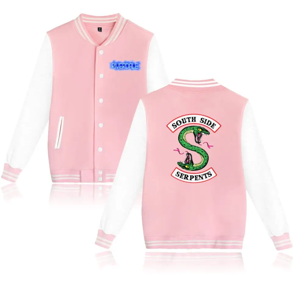 Comprar Kpop chaqueta de invierno American TV Riverdale chaqueta de moda para mujer lado sur para hombres mujeres Fans Casual chaqueta de béisbol ropa personalizada