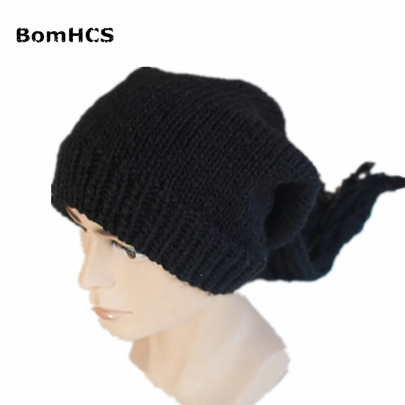 Мужская вязаная шапка BomHCS ручной работы в рок стиле Непале на зиму|men knit hat|knitted