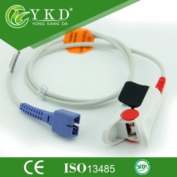 

DS-100A Oximax SpO2 Sensor cable Pulse Oximeter 9 Pins Adult Finger Clip 5pcs/lot