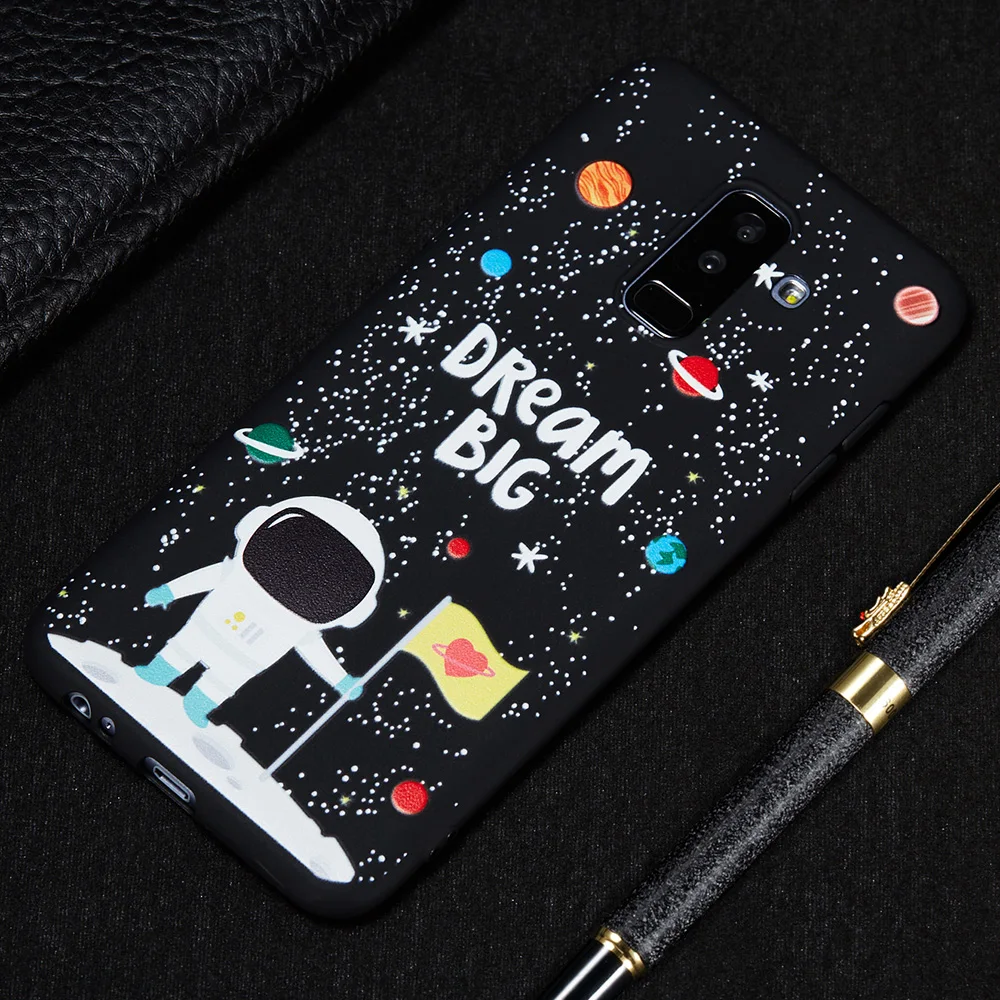 KSAM1181_7_JONSNOW Phone Case for Samsung A7 2018 A6 A8 J4 J6 J415 J610 2018 Matte Painted Patterns Soft Silicone Cover Cases