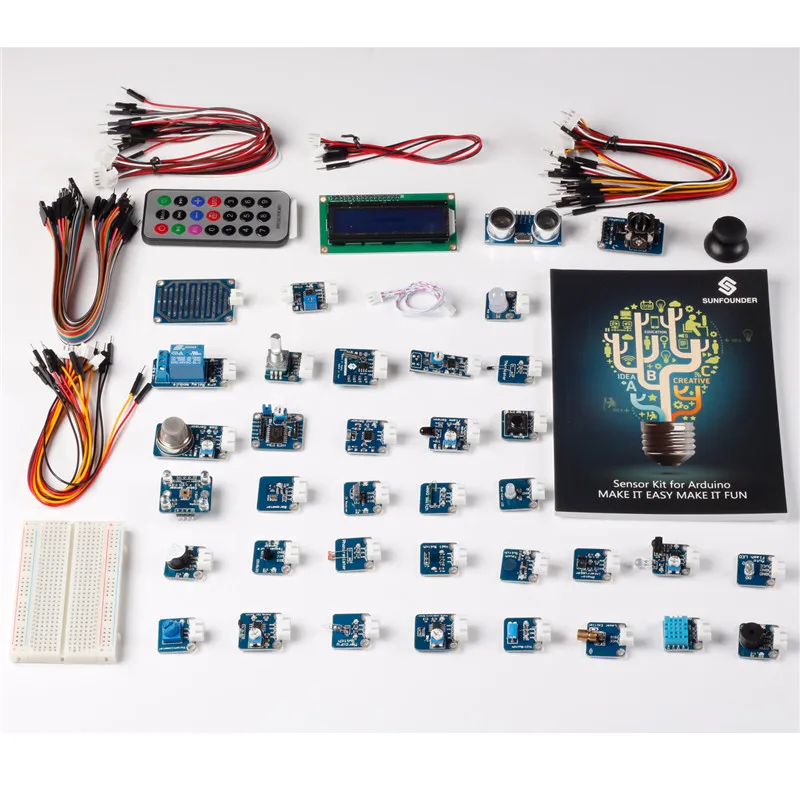 Комплект датчиков SunFounder Ultimate UNO R3 V2.0 для Arduino Mega2560 Mega328 Nano|kit kits|uno r3kit for arduino |