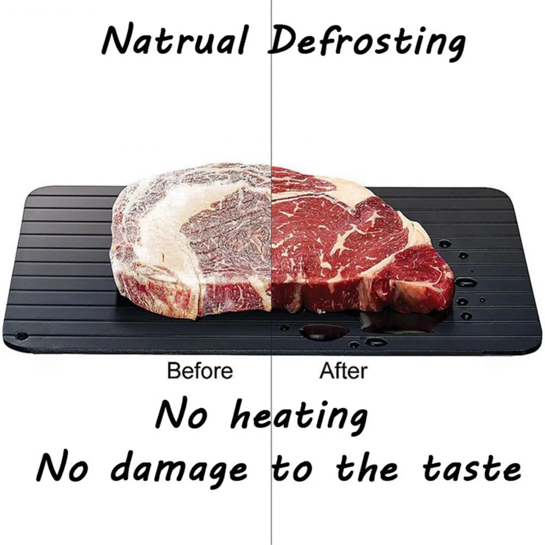1PC Fast & Easy Defrosting Meat Tray Rapid Thawing Tray For Frozen Food New