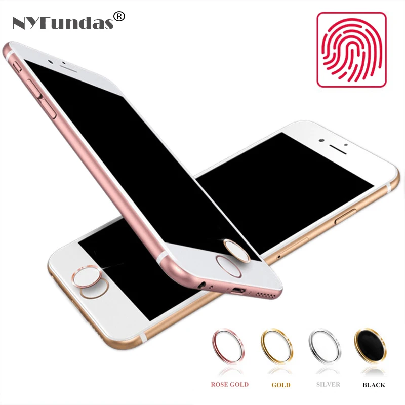 

Ascromy 10pcs for Aluminum Touch ID iPhone Home Button Sticker for iPhone 5 5S 5C 6 6S 7 iPad Pro Fingerprint Phone Stickers