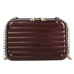 Женская мода для отдыха мини-цепочка чемодан на одно плечо сумка-мессенджер сумки высокого качества роскошные сумки-мессенджеры