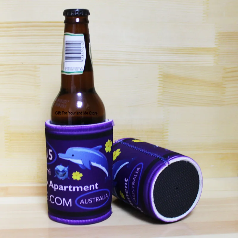 110pcs/lot Sublimation Printing Logo Beer Cooler Stubby Holder Neoprene