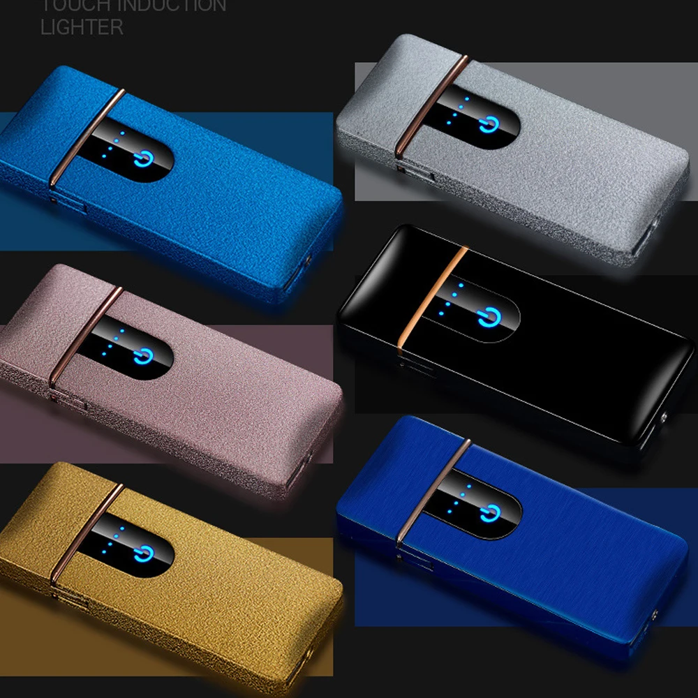 1 шт. сенсорный переключатель USB зарядка зажигалка сигареты двухсторонняя