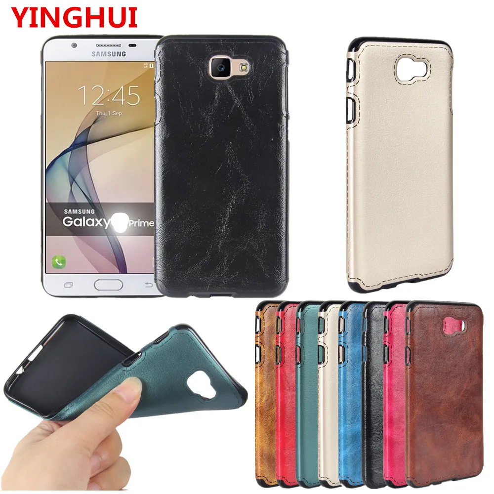 For Samsung Galaxy J5 Prime 5.0inch Case PU Leather Protective Back