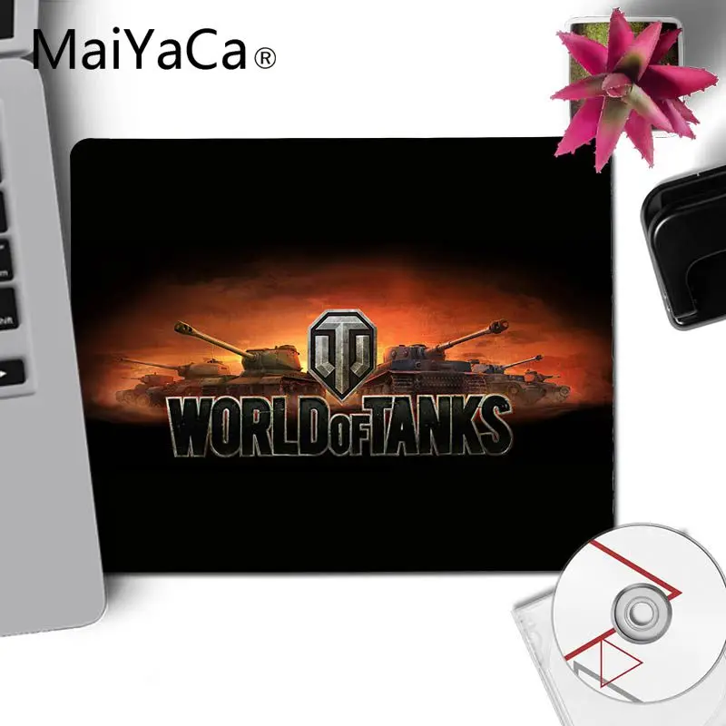 Игровой коврик для мыши MaiYaCa World of Tanks с логотипом маленький Настольный клавиатуры