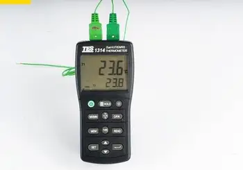 

TES-1314 Dual Channels Input function T1/T2 Temperature Display Thermometer