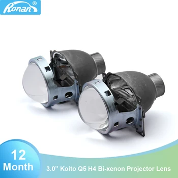 

RONAN 3.0'' Q5 h4 Bi-xenon HID Projector car styling headlight 2pcs Lens use xenon bulb D2H diy Quick Install for retrofit