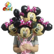 10 Uds decoraciones para fiesta de cumpleaños de los niños de globos de Mickey globo de Minnie de fiesta de boda, decoración de ducha de bebé 2019 nuevo