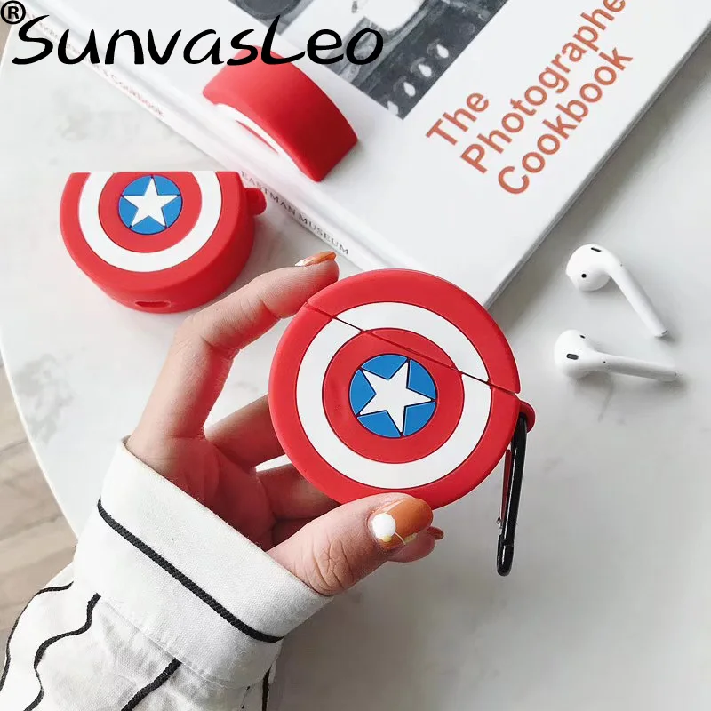 

For Apple Airpods Wireless Bluetooth EarPhones Headphone 3D Cute Cartoon Soft Silicone Protective Cases Full Cover Skin