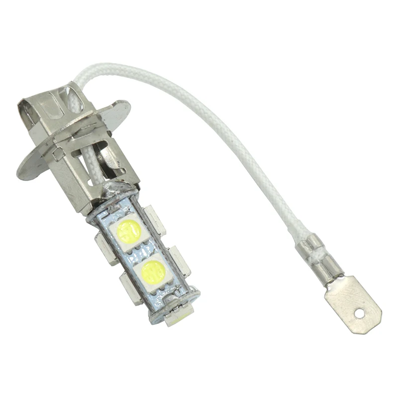 2 шт. H1 H3 5050 9SMD светодиодный DC12V автомобильный противотуманный светильник, светодиодный дневной ходовой светильник, белые автомобильные лампы 6500K