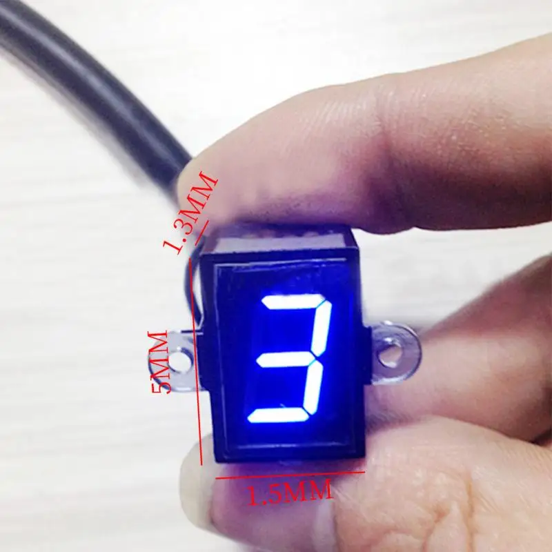 LED Universal Digital Gear Indicator Motorcycle Display Shift Lever