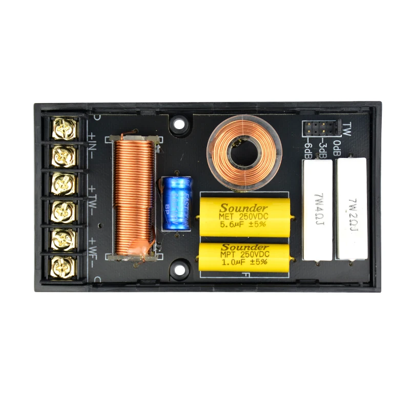 AOSHIKE 200 Вт 2 способа 1 шт. автомобильный аудио динамик 1/2 делитель частоты DIY
