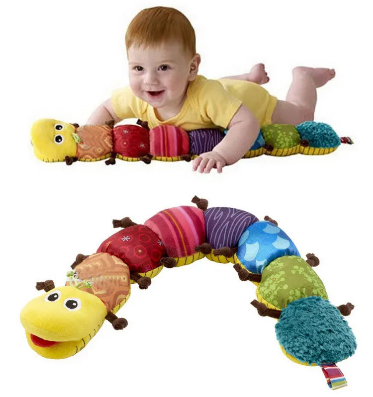 New 60cm Baby Toys Musical Caterpillar Rattle with Ring Bell Cute