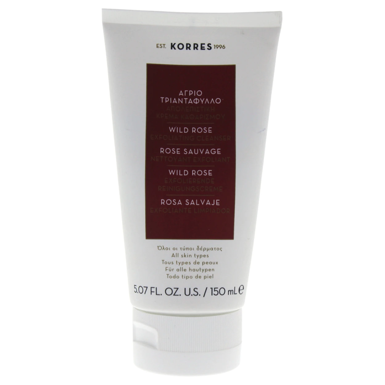 Wild Rose Exfoliating Cleanser by Korres for Women - 5.07 oz Cleanser