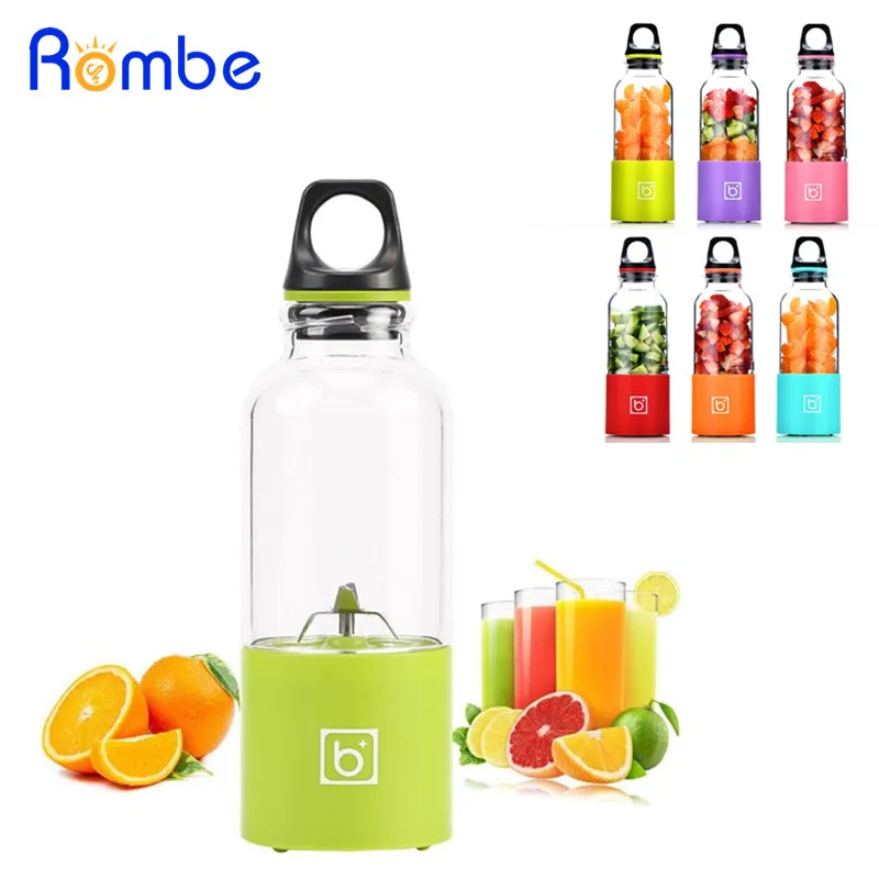 

500ML Portable Electric Juicer Cup USB Rechargeable Smoothie Blender Squeezers Fruit Juicer Machine Baby Food Mills Mixer