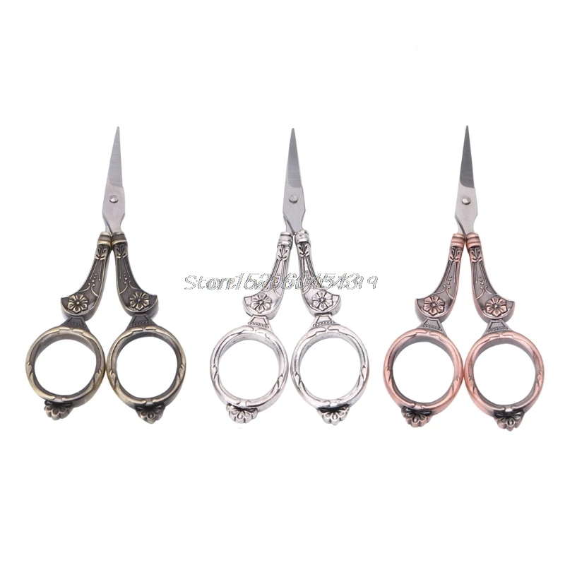 

Antique Vintage Floral Scissor Cutter Cutting Shears Embroidery Sewing Tool DIY Scissors R06 Whosale&DropShip