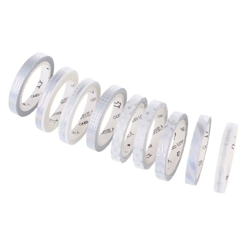 

Foil Slim Washi Tape DIY Decor Scrapbooking Planner Masking Adhesive 5mm x 5m