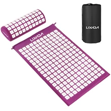 Lixada открытый Акупрессура спальный коврик и подушка набор с 2 шт колючие массажные шарики для спины/шеи/ног облегчение боли релаксации