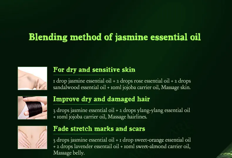 ARTISCARE 100% Жасмин эфирные масла 10 мл против старения и увлажняют кожу стрейч Знаки Remover Уход за кожей нестареющий Красота