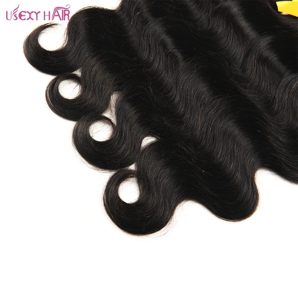 USEXY HAIR Bundles Body Wave Brazilian Hair Weave Bundles 1/3/4 Human Hair Bundles Deal Natural Color Hair Extensions