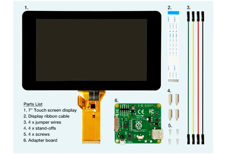 Raspberry Pi 7 дюймов сенсорный экран Экран Дисплей Поддержка для 10-сенсорной панелью Raspberry Pi 4 Pi 3 нулевой Экран
