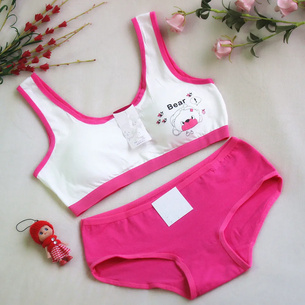 Kaqi Girl Training Underwear Latest Cotton Training Bras For Kids And  Matching Pants Underwear Sets Ks1006 - Training Bras - AliExpress