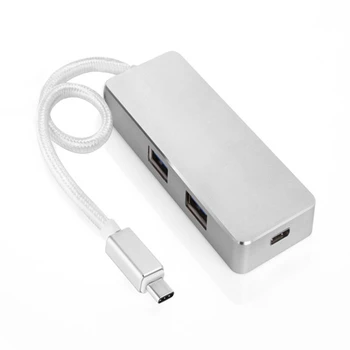 

5pcs/lot USB 3.1 Type C to 2 USB 3.0 HUB Charging HUB USB-C Port Charger Adapter Reversible for Apple MacBook 12 inch