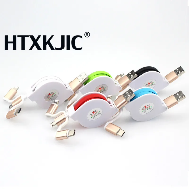 Кабель USB 3 в 1 для iPhone X 5 6 7 8 кабель мобильного телефона Type-C Micro зарядного