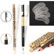 6 шт. карандаш для бровей+ 4 трафарет для коррекции бровей Набор для ухода за волосами инструменты для макияжа карандаш для бровей долговечный карандаш для макияжа комплект