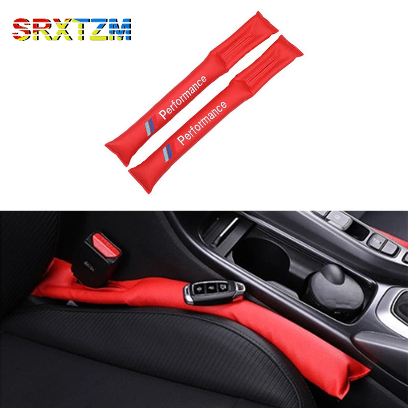 

SRXTZM New 2pcs Red Car Seat Gap Filler Soft Pad Padding Spacer For BMW X1 X5 E90 E91 E92 E93 E34 E60 E61 E82 E81 E87 E88 E84