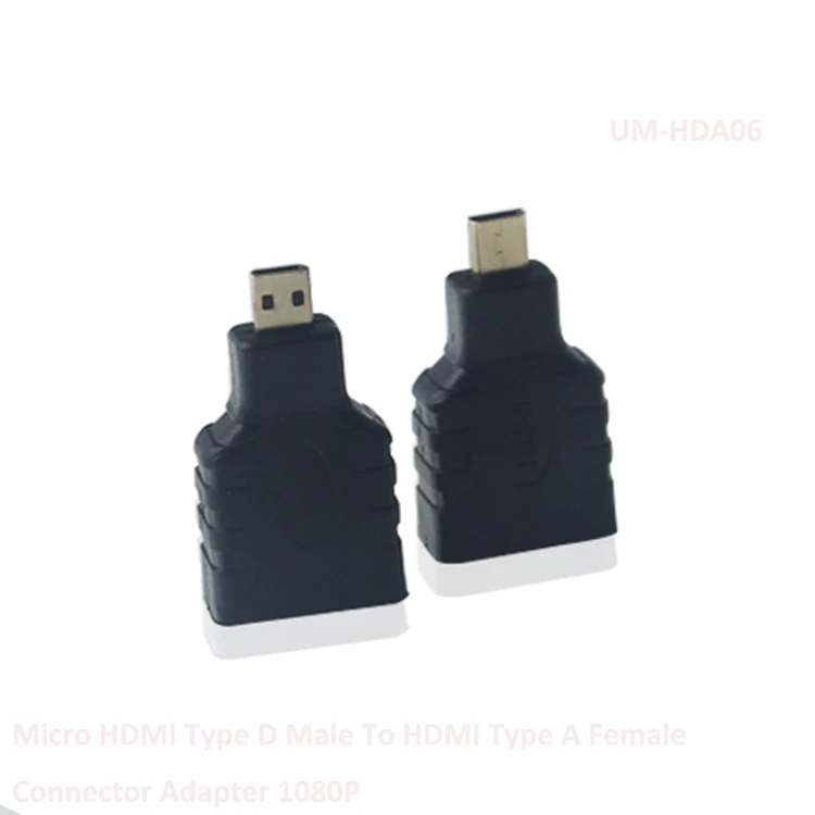 Ультра-лучший адаптер Micro HDMI Тип D штекер HDMI тип A Женский конвертер Разъем позолоченный 1080 P