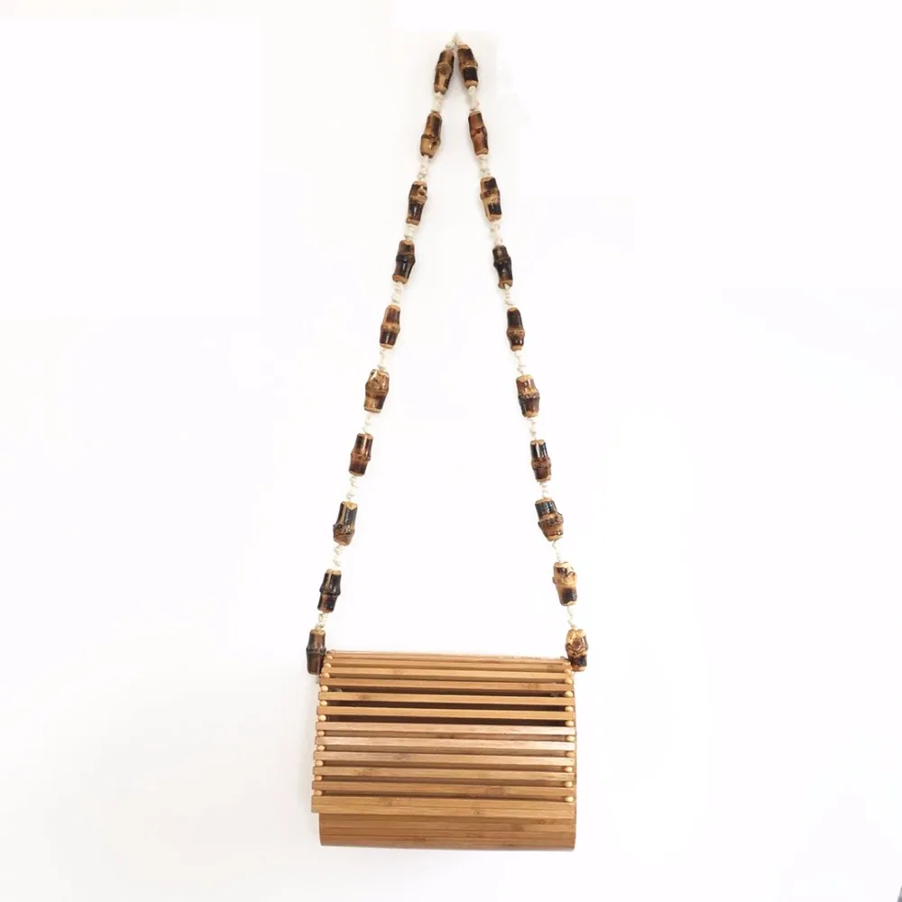 Бамбуковые сумки через плечо для женщин летние пляжные сумки ручной работы женские роскошные дизайнерские сумки через плечо Деревянные сумки