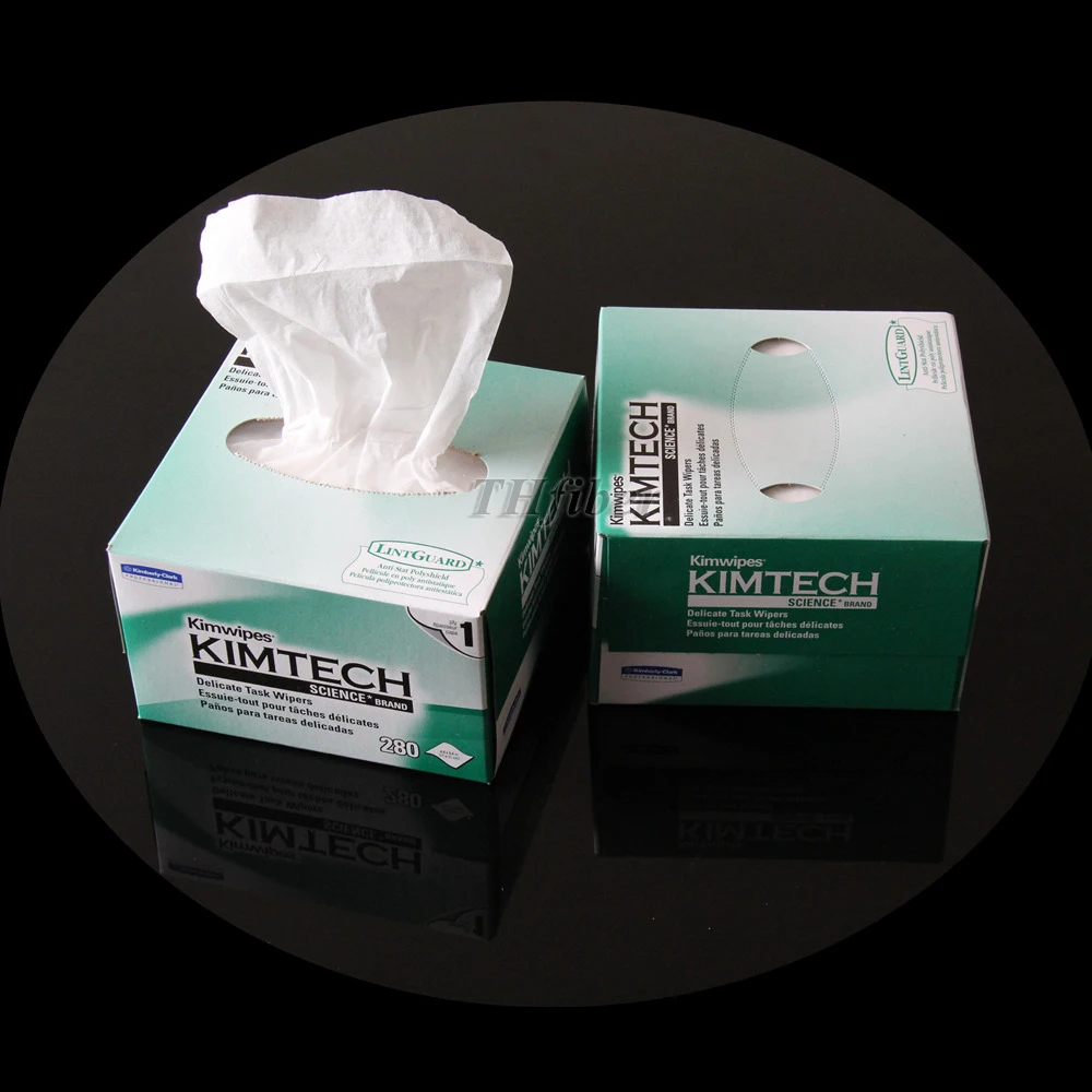 Оптическое волокно очищающая бумага Kimwipes без пыли волоконно оптический