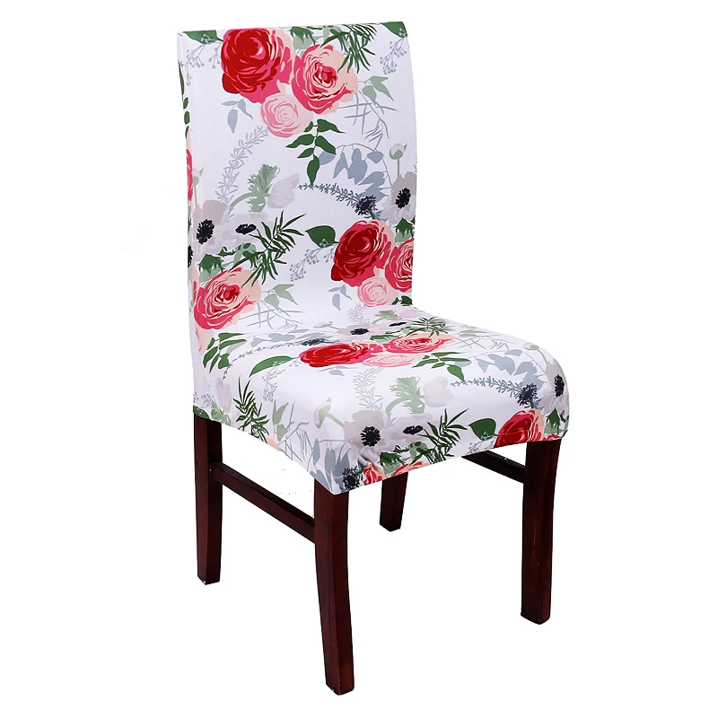 Smiry красивый чехол на стул с цветочным принтом, Бабочка, животное, простой стиль, чехол на стул из спандекса, эластичный чехол на стул для столовой, офиса - Цвет: 8