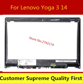 

For Lenovo YOGA 3 14 80JH 80QD Yoga 700-14ISK Series NV140FHM-A10 Touch Glass Digitizer + LCD Display Screen Assembly with Frame