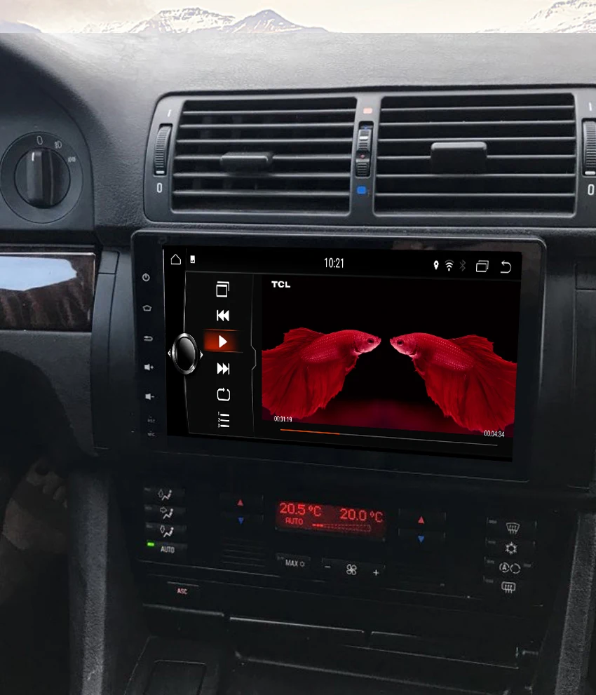 9 Koason 9 inch Android System 7.1.1 Car Media Player GPS Navigation With disc Stereo for BMW E39 1995-2003