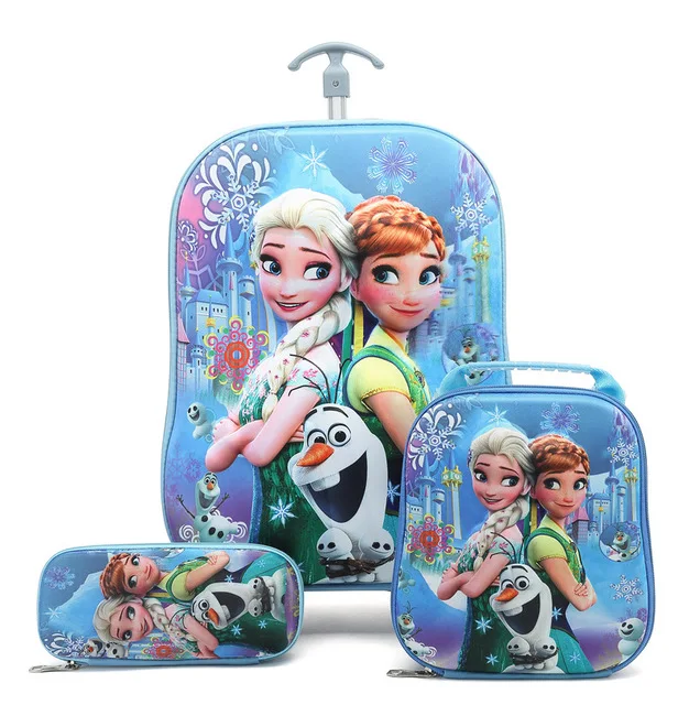 Детский рюкзак, детский школьный рюкзак с колесиками, чемодан для мальчиков и девочек, школьный рюкзак, Детская подарочная сумка - Цвет: 21