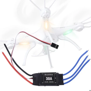 

Brushless Speed Control 30A 2-4S Lipo Battrey RC Brushless ESC Controller for RC Helicopter without plug