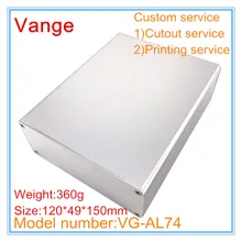 4 шт./лот серебристого цвета Корпусная коробка 6063-T5 алюминиевая распределительная коробка чехол 120*49*150 мм для провода соединительного устройства